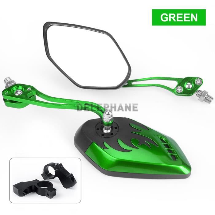 Rétroviseur De Vélo En Fibre De Carbone - Réglable Et Grand Angle Pour Guidon 21-23 Mm