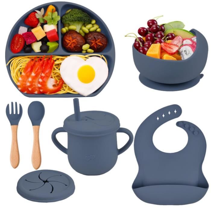 Assiette À Ventouse Pour Bébé, Assiette Pour Tout-Petits En Silicone