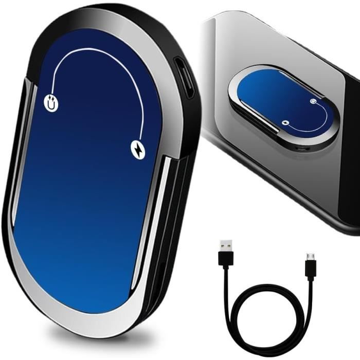 Briquet Électrique [ Briquet Usb Rechargeable Avec Lumière] Coupe-Vent