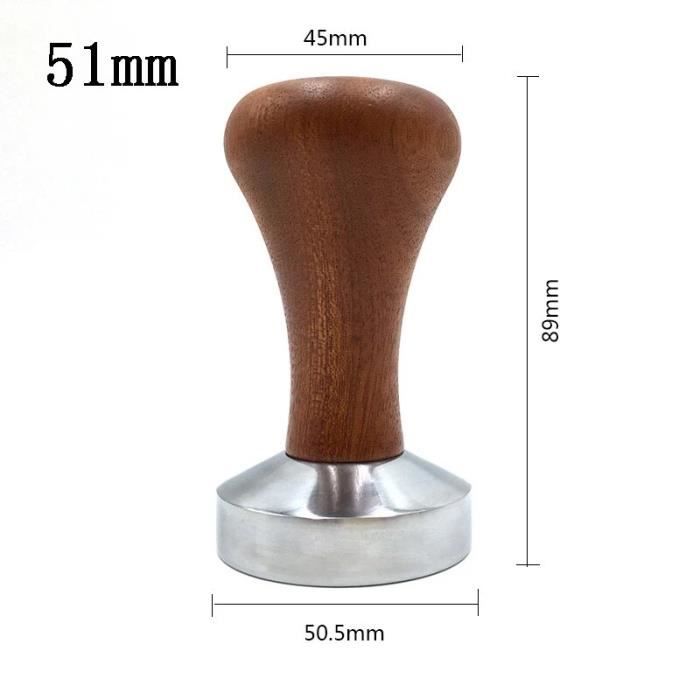 Tasseur à café 51 mm en acier inoxydable, tasseur à espresso manuel