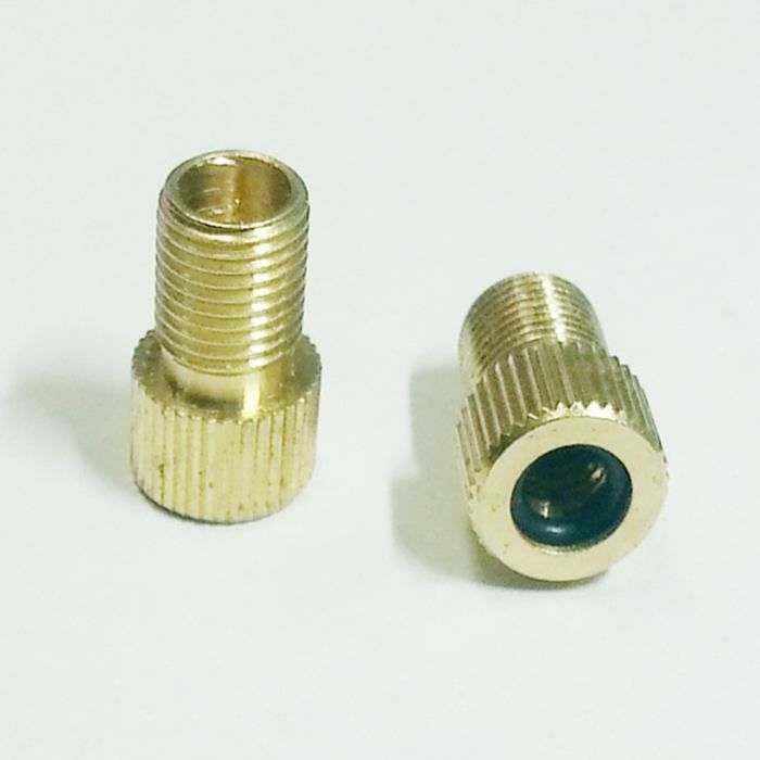 2Pcs Cycle Presta à Pompe Schrader Pompe Adaptateur Tube Valve Converter