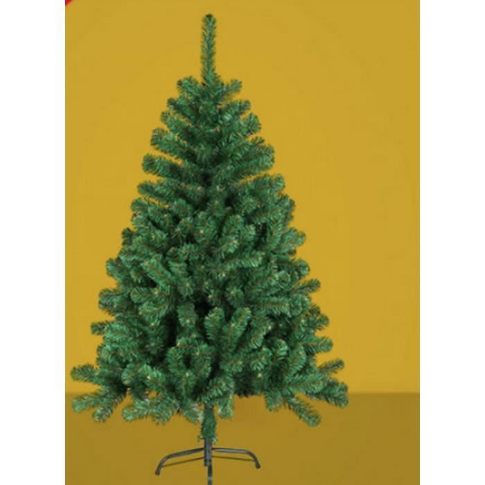 Sapin De Noël Artificiel Vert COSTWAY 180 Cm - 928 Embouts PVC, Montage Rapide 3 Sections, Support Métal Stable