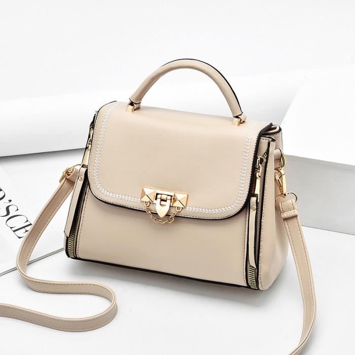 Petit Sac à Main Bandoulière MNG (Mango) - Couleur Beige - Occasion - Taille Small