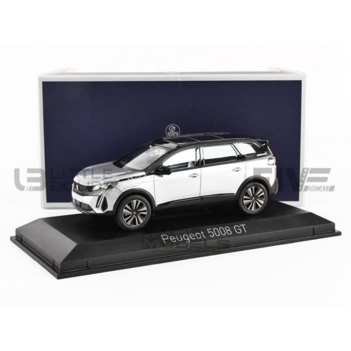 Voiture Miniature de Collection - NOREV 1/43 - PEUGEOT 5008 GT - 2021 - Artense Grey - 473924