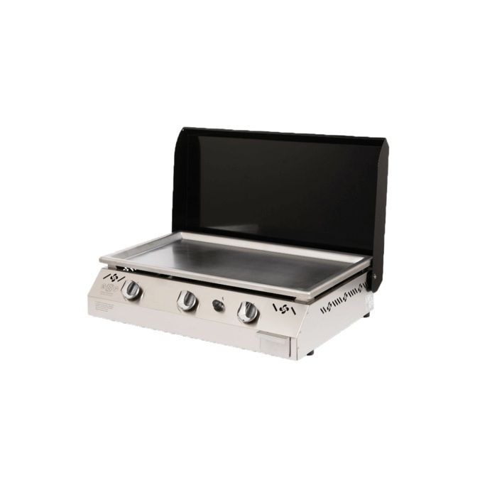 Euskal plantxa - plancha gaz 9kw plaque inox 78x45cm iparlapicn -
