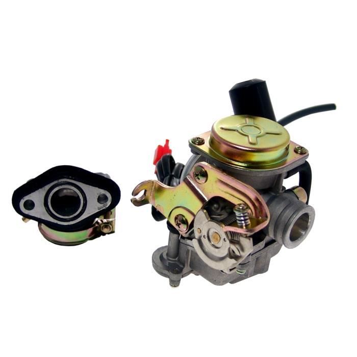 Mota Carburateur For PHBG 21 Mm Racing Red Edition DS Rouge En Aluminium 2 Temps Moto Scooter Quad Pour 50cc Carbu Starter