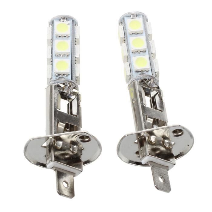 2 pcs AUTO LAMPES PHARE LUMIERE H1 BLANC 13 LED SMD 5050 PUCES -3052