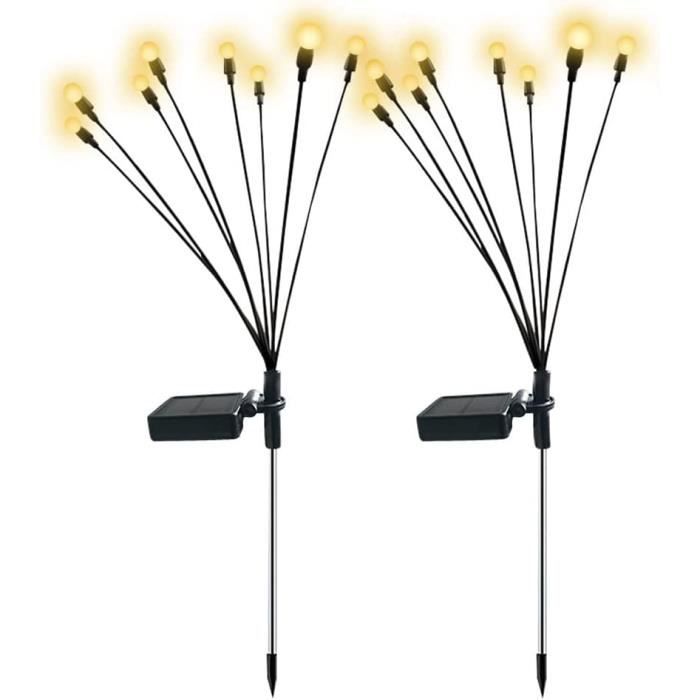 Kimuwote Lampes Solaires Pour Jardin Extérieur, 4 Pièces Lampes