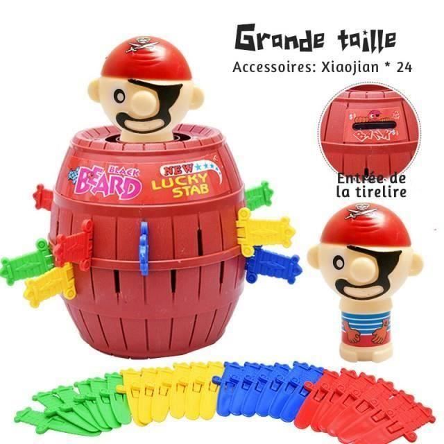Jouet Pic Pirate Jeux De Societe Pour Enfants Jeu Rigolo Pour Groupes Cadeau Anniversaire Ideal 13 8 13 8 21cm Achat Vente Jeu Societe Plateau Cdiscount
