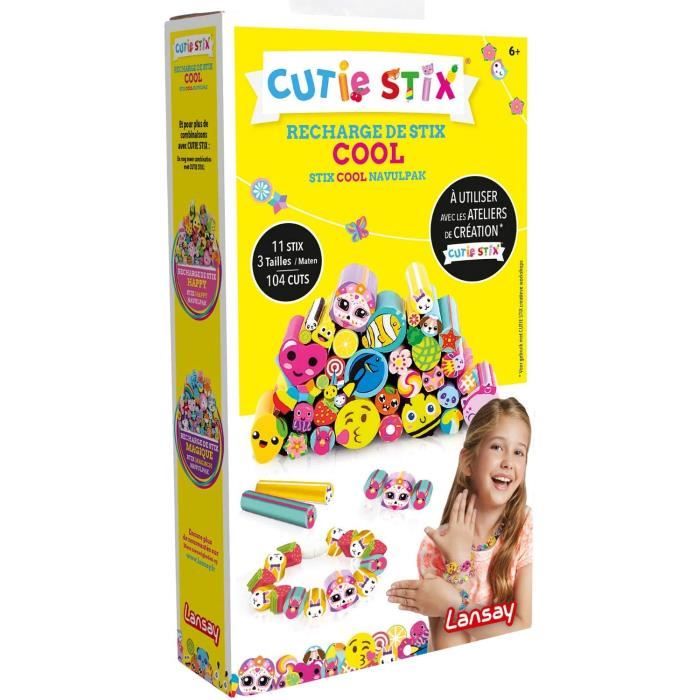 Kits de loisirs créatifs Lansay- Cutie stix Recharge Cool, 33109 54376
