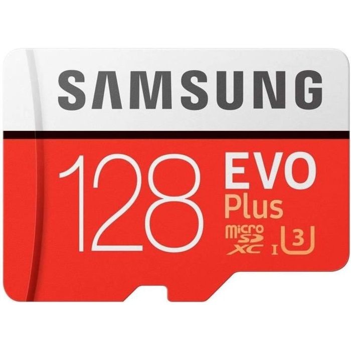 CARTE MEMOIRE Samsung Evo Plus Carte mé moire Micro SD SDXC Classe 10 128 Go U3 100 Mo-S (MB-MC128HA APC)19