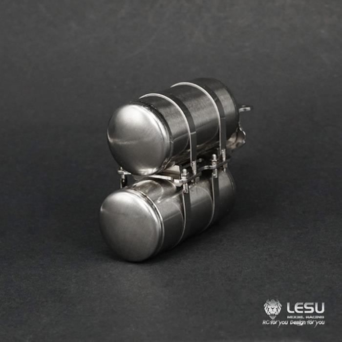 Réservoir D'huile Hydraulique Métallique Pour Camion RC 1/14 - Compatible Tamiya Scania, Volvo, MAN - Neuf