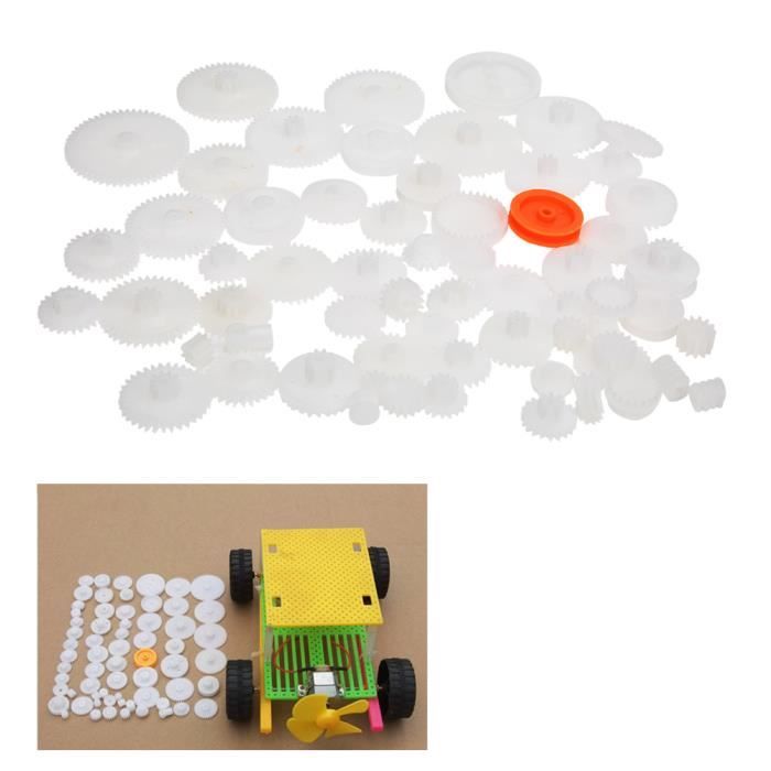 Fydun Ensemble d'engrenages en plastique 64 pièces en plastique Fydun Ensemble d'engrenages en plastique 64 pièces en plastique