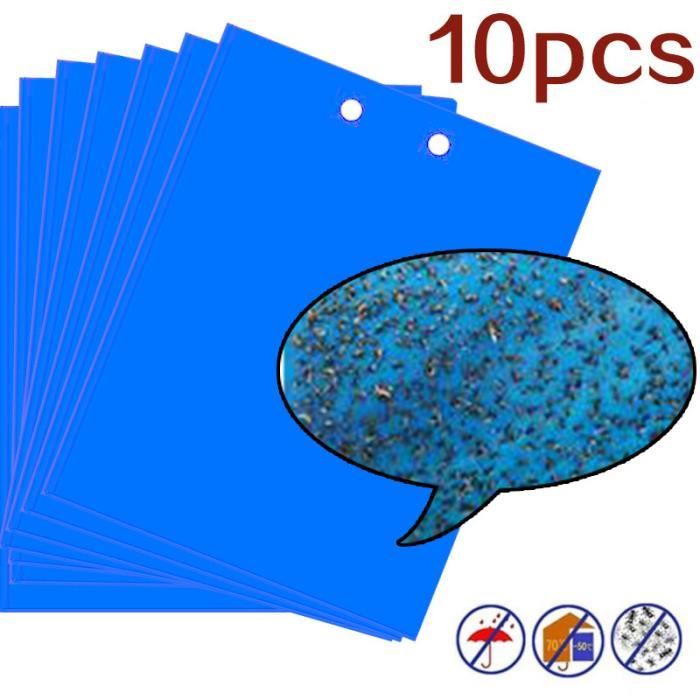 30pcs pièges à insectes, Sticky pièges de colle double face, Jaune Sticky papiers pour Blanc