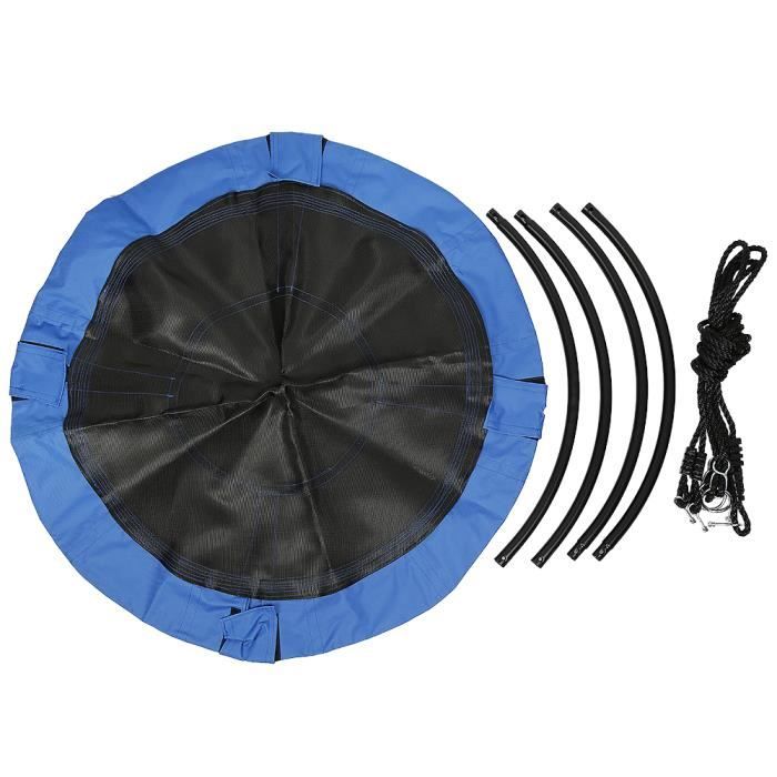 Balançoire Nid d'Oiseau Rond 100CM, Hauteur Reglable 100-160CM, Charge 150KG, Balançoire Oxford de Jardin pour Enfant/Adulte, Bleu | Leroy Merlin Balançoire Nid d'Oiseau Rond 100CM, Hauteur Reglable 100-160CM, Charge 150KG, Balançoire Oxford de Jardin pour Enfant/Adulte, Bleu | Leroy Merlin