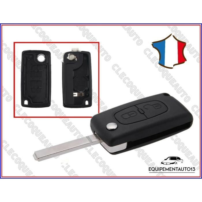PLIP Remote Control Shell For Citroen Picasso C2 C3 C4 C5 C6 – 3 Buttons, CE0523, Made In France