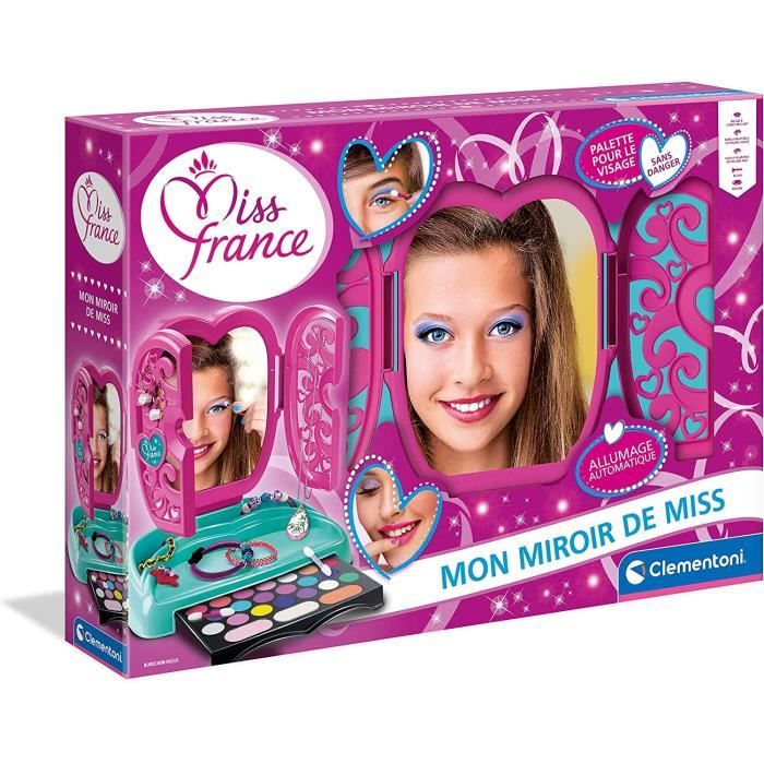 Lot Maquillage Enfant Miss Fiorucci - 3 Magnifiques Miroirs Teint, Yeux, Lèvres - Neuf