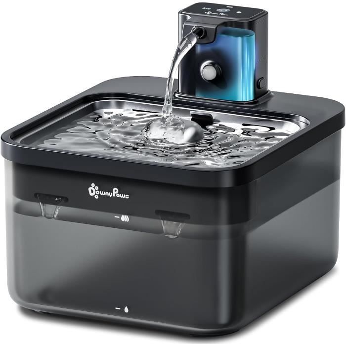 4L Fontaine à Eau Chat Sans Fil Avec Détecteur De Mouvement