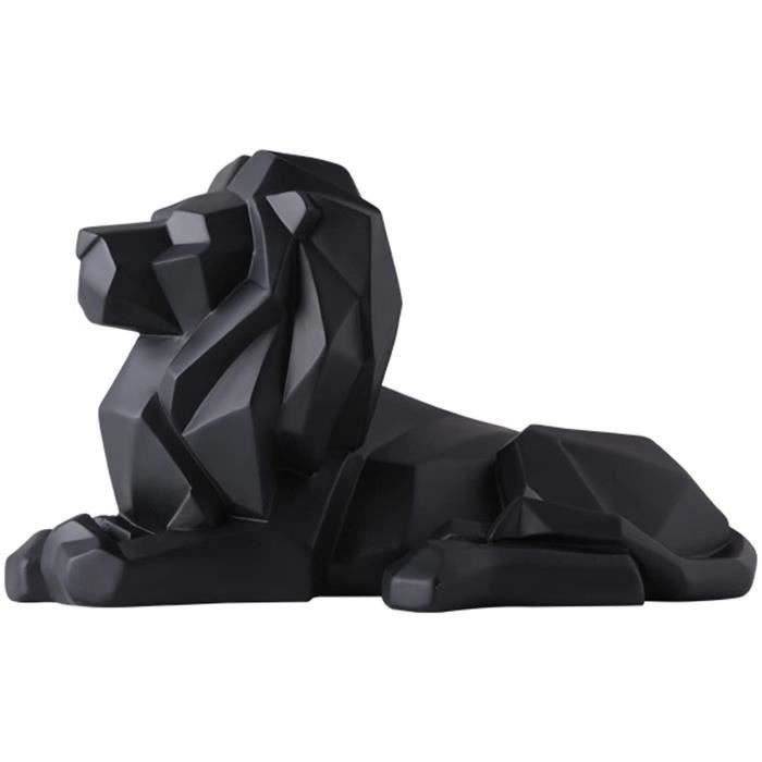 Lion Sculpture Ornements Sculpture Géométrique Résine Lion Statue Faune Lion Sculpture Ornements Sculpture Géométrique Résine Lion Statue Faune