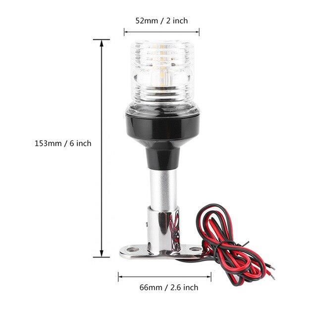Feux de Navigation pour bateau étanche blanc chaud 4500K 12 24V Model 3 Anchor Light Cdiscount