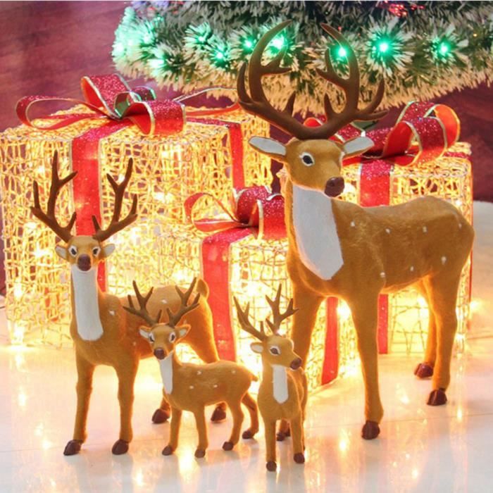Rennes Noël cerfs Xmas boutique vitrine étalage décoration - Cdiscount