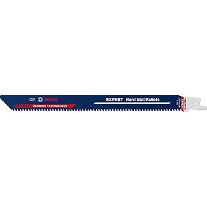 Bosch Lames de scie sabre - Expert Hard Nail Pallets - 225 mm - 10 pièces - Carbure