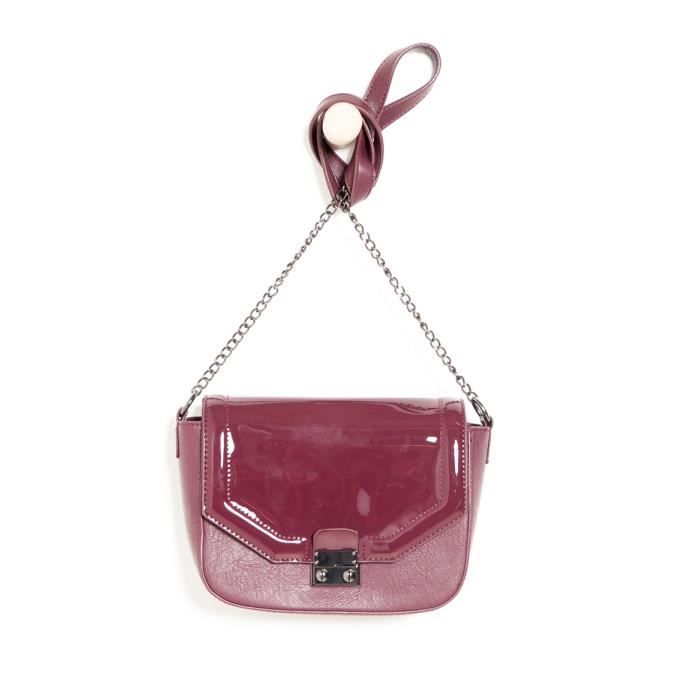 Cama eu Sac femme vernis BURGUNDY T.U Achat Vente