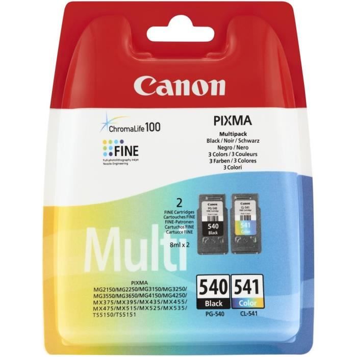 Cartouches d'encre Canon PG-540 CL-541 pour PIXMA mg3250 MG3255 MG3550  MG4100 mg4150 MG4200 mg4250 - Cdiscount Informatique