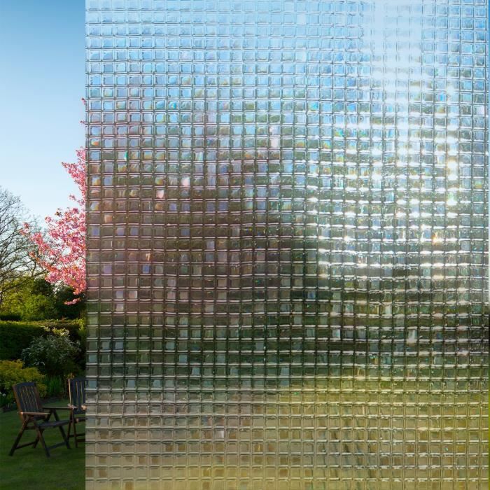 Film Décoratif Pour Vitre Vitrostatique Bulle - 150 X 45 Cm