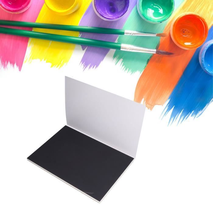 Papier Pastel à L’huile – Lot De 50 Feuilles 15x15 Cm – 200 G/m² (55,8 Lb) – Surface Lisse – Pour Croquis, Dessin, Peinture Aux Pastels