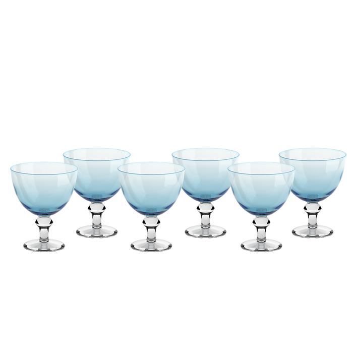 6 Coupes à Glace En Forme De Coquillage Fortuna - 320ml, Ø11cm