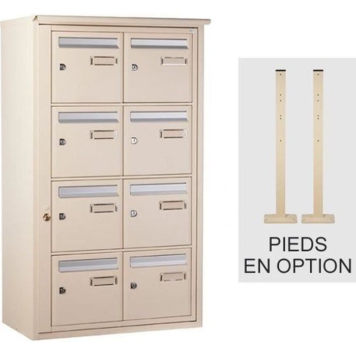 Bloc boîte aux lettres collective extérieur - B8 sur pieds - Languedoc ...