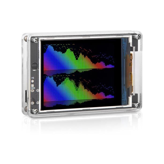 Indicateur de spectre de musique LED, VU Meter écran Amp Lifier RGB Audio Bar Affichage Analyseur Panneau pour voiture/studio (contrôle de fil Indicateur de spectre de musique LED, VU Meter écran Amp Lifier RGB Audio Bar Affichage Analyseur Panneau pour voiture/studio (contrôle de fil