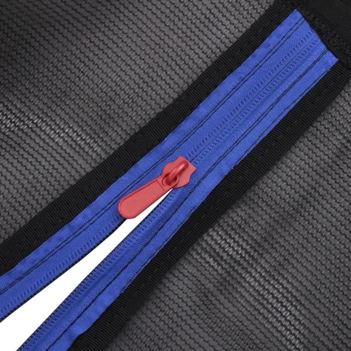 Lot De 8 Poteaux Filet De Sécurité Pour Trampoline Ø25mm - Avec Mousse, Visserie, Capsules - Hauteur Totale 215cm