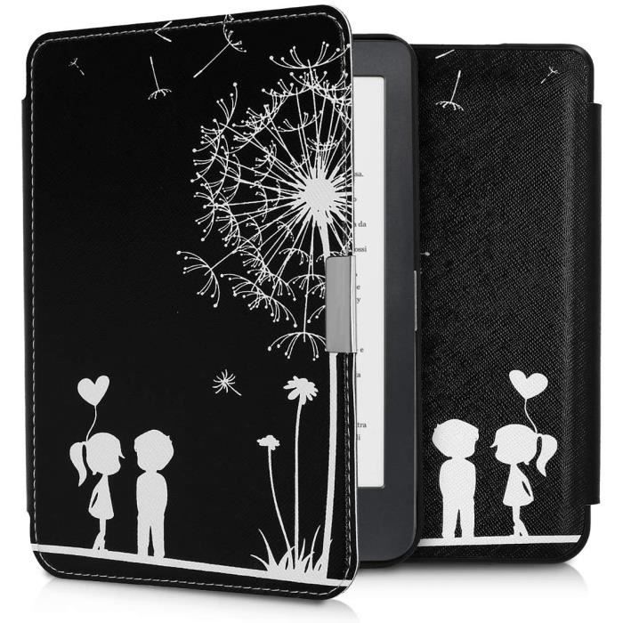 Kobo Clara HD Etui Coque Support Clara HD - Noir Blanc Petit Amour