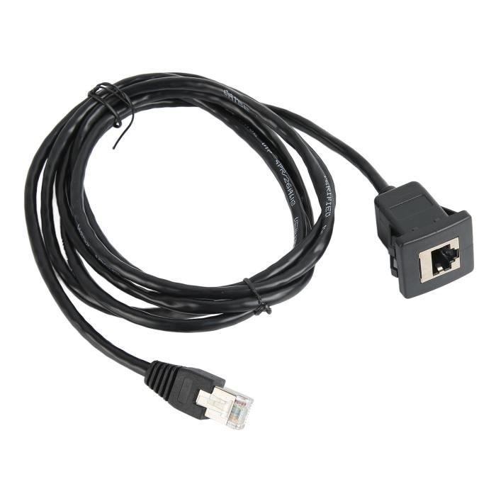 Câble Informatique Câble de montage sur panneau Cat5e Câble de Montage encastré Cat5e ...