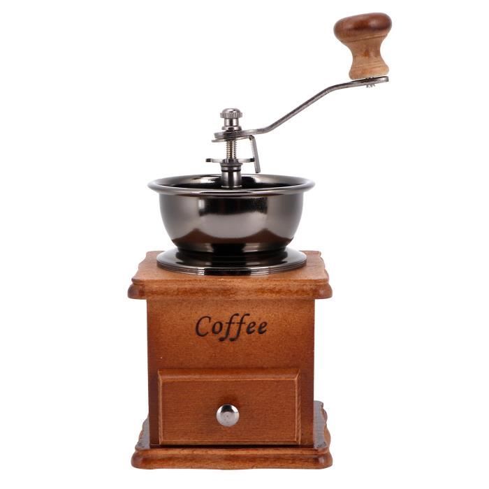 Moulin à Café Rétro Manuel – Style Ancien, Mécanisme Fonctionnel, Pièce Déco Vintage
