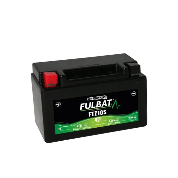 8.6Ah Batterie quad YTZ10S /étanche AGM 12V Fulbat