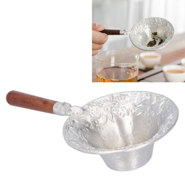 Passoire à Thé En Inox – Filtre à Manche En Bois – Pour Thé, Café, Infusions – Multi-usages - 5