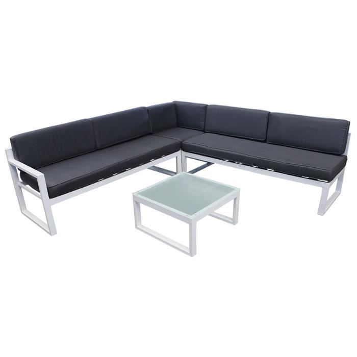 Salon De Jardin En Aluminium St Tropez Phoenix Gris Achat