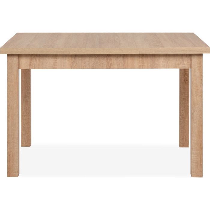 Table à manger extensible 6 à 8 personnes effet chêne 120/200 cm - Louca