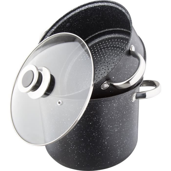 Couscoussier Kamberg In Alluminio 24cm - 3 In 1 Per Cottura A Vapore, Casseruola E Couscous