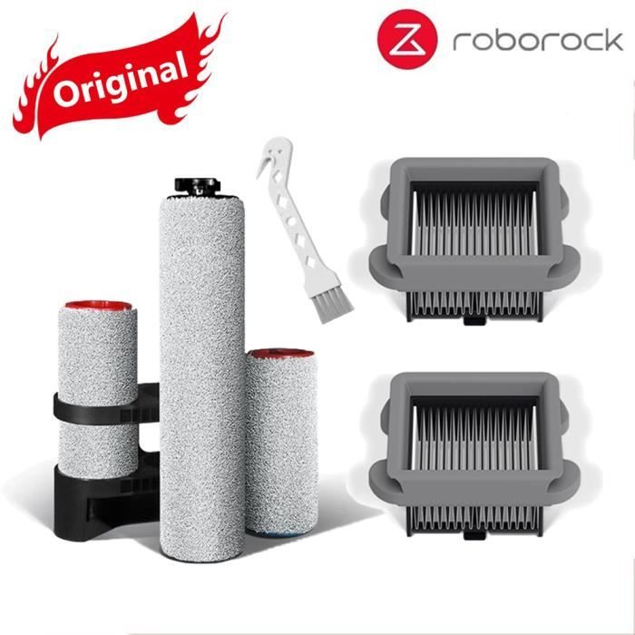 Kit Accessoires Fixbetter Pour Roborock Dyad Pro - 3 Rouleaux Brosses + 2 Filtres + Brosse Nettoyage