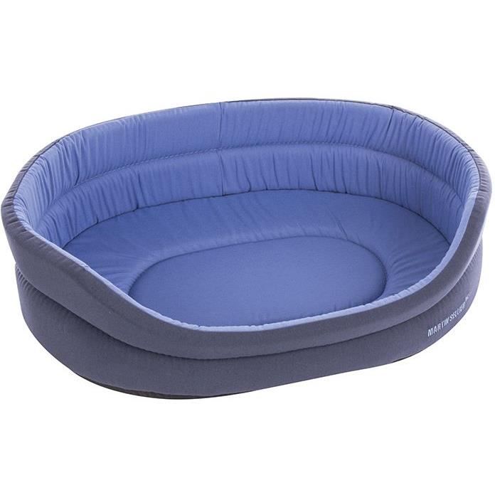 Corbeille chien chat L : 50 cm tissu - bleu