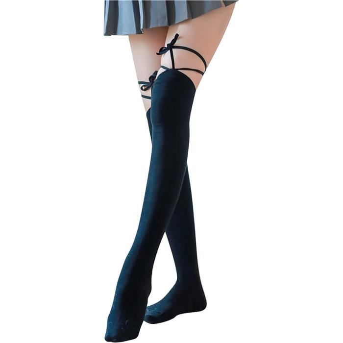 Bas Hauts Cuisses Pour Hommes - Nylon Brillant Transparent - Longueur Sur Le Genou