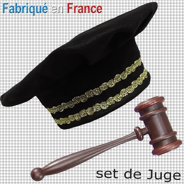 Marteau de juge Accessoire de costume – Lot de 1 – Marteau marron effet bois avec poignée – Accessoire de déguisement pour adulte homme femme