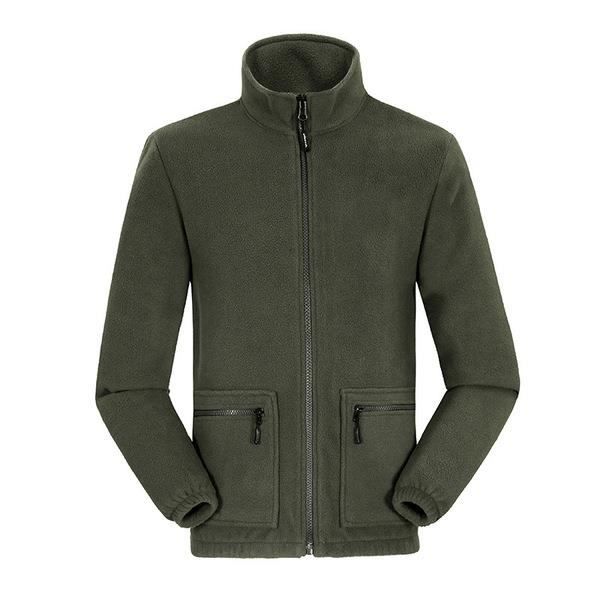 Blouson Homme Veste Polaire Jacket Chaud Zipp?� ?� Deux Usages Coat Manteau Taille Plus Vert 