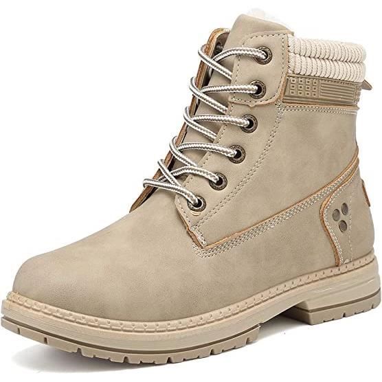 Bottes D'hiver Dockers Pour Homme | Design Sportif Et Chaud | Semelle Antidérapante | Taille Disponible En Beige Synthétique