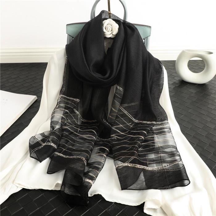 Écharpe Châle Femme - Pashmina Léger Et Chaud Pour Automne/hiver, Style Enveloppe, Plusieurs Couleurs