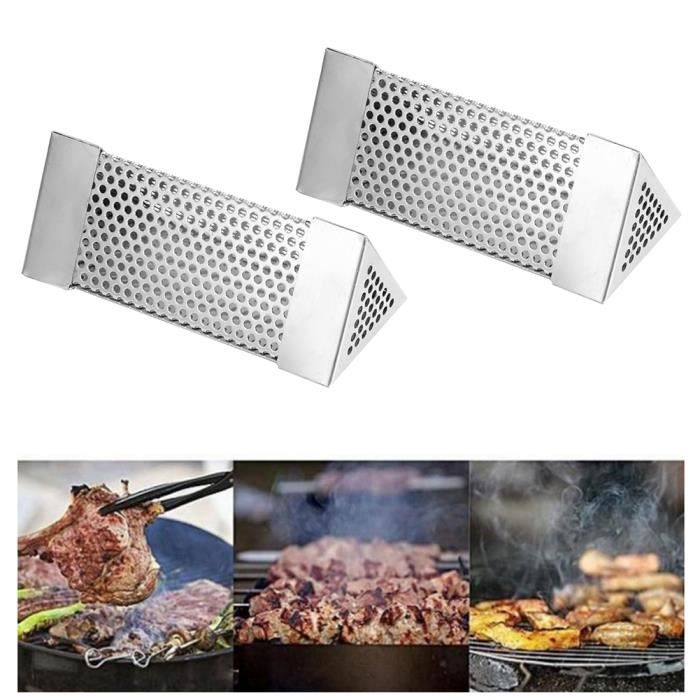 Boîte De Fumage Universelle Acier Inoxydable - Fumoir Barbecue Pour Viandes Et Légumes
